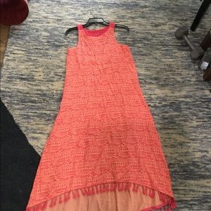 Maxi dress with crochet